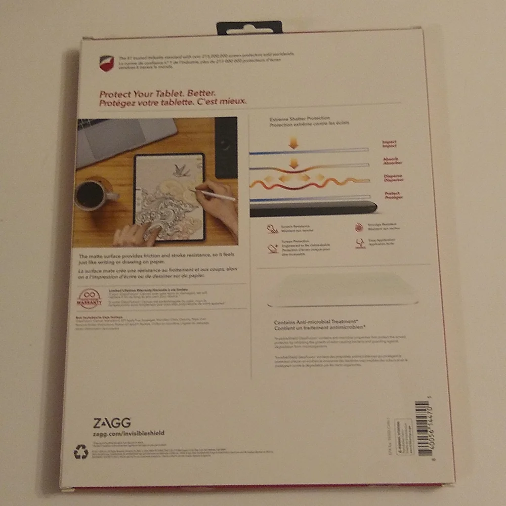 ZAGG invisible shield glass fusion plus canvas iPad glass